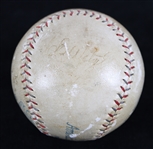 1929-31 Babe Ruth New York Yankees Signed OAL Barnard Baseball (JSA Full Letter & PSA/DNA)