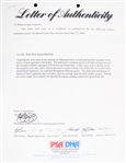 1929-31 Babe Ruth New York Yankees Signed OAL Barnard Baseball (JSA Full Letter & PSA/DNA)