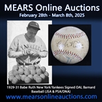 1929-31 Babe Ruth New York Yankees Signed OAL Barnard Baseball (JSA Full Letter & PSA/DNA)