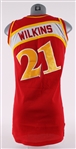 1989-90 Dominique Wilkins Atlanta Hawks Pro Cut Road Jersey (MEARS A5)