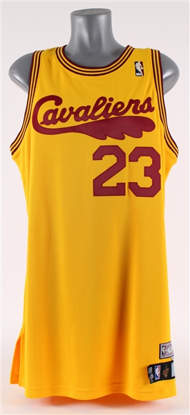 2008-09 LeBron James Cleveland Cavaliers Team Issued Throwback Jersey (MEARS A5)