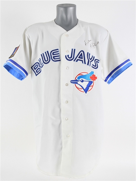 1994 Dave Righetti Toronto Blue Jays Signed Game Worn Home Jersey (MEARS A10 / JSA)