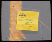1967-91 Magic Johnson Los Angeles Lakers Signed 8 x 10 Original Forum Basketball Court Section (Lakers COA / JSA)