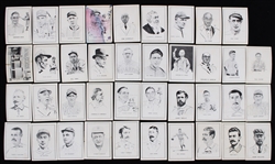1950-56 Callahan Hall of Fame Baseball Trading Cards - Lot of 39 w/ Walter Johnson, Kenesaw M. Landis, Grover Alexander, Napoleon Lajoie & More