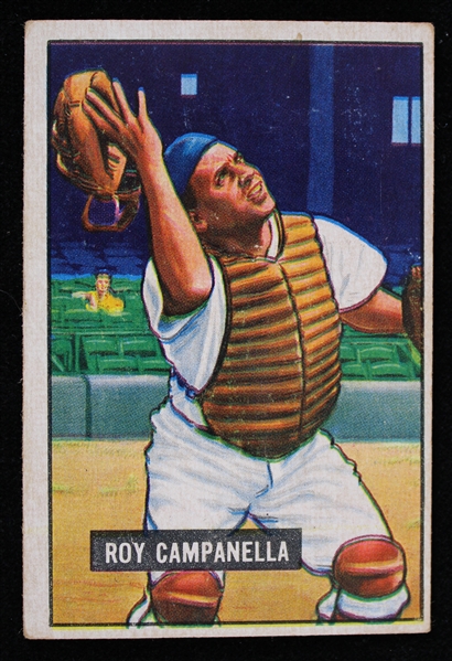 1951 Roy Campanella Brooklyn Dodgers Bowman #31 Baseball Trading Card