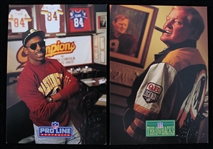 1992 Sonny Jurgensen Gary Clark Washington Redskins Signed Pro Line Portraits Football Trading Cards - Lot of 2 (JSA)