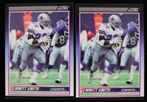 1990 Emmitt Smith Dallas Cowboys Score Supplemental #101T Rookie Football Trading Cards - Lot of 2 