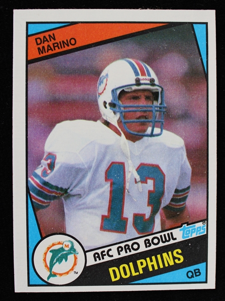 1984 Dan Marino Miami Dolphins Topps #123 Rookie Football Trading Card