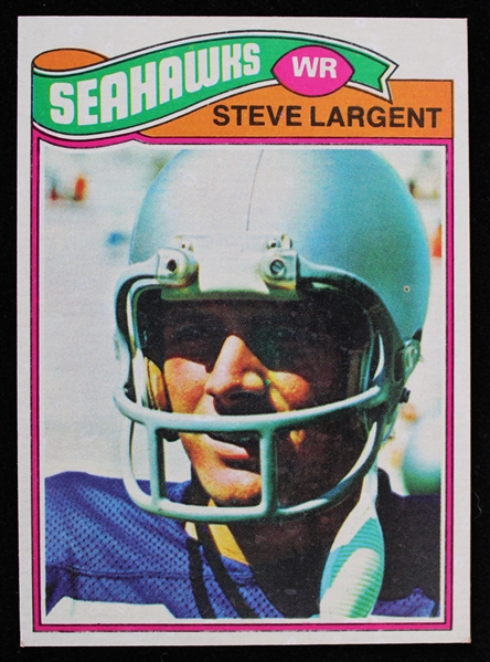 1977 Steve Largent Seattle Seahawks Topps #177 Rookie Football Trading Card