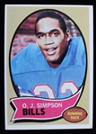1970 OJ Simpson Buffalo Bills Topps #90 Rookie Football Trading Card