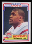 1984 Reggie White Memphis Showboats Topps #58 USFL Rookie Football Trading Card