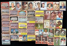 1950's-70's Baseball Trading Card Collection - Lot of 100+ w/ Hank Aaron, Bob Gibson, Whitey Ford, Thurman Munson, Tom Seaver & More 