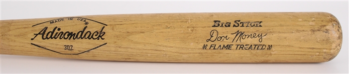 1973-79 Don Money Milwaukee Brewers Adirondack Professional Model Game Used Bat (MEARS LOA)