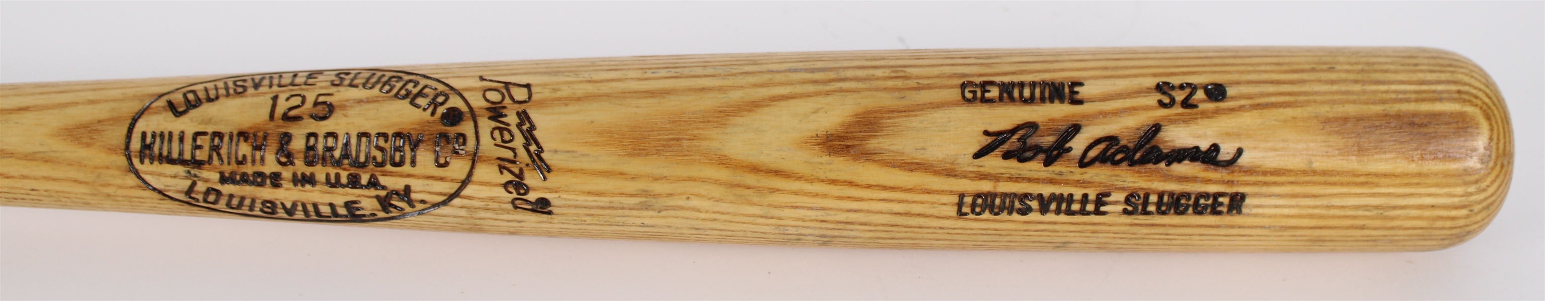 1977 Bob Adams Detroit Tigers H&B Louisville Slugger Professional Model Game Used Bat (MEARS LOA)