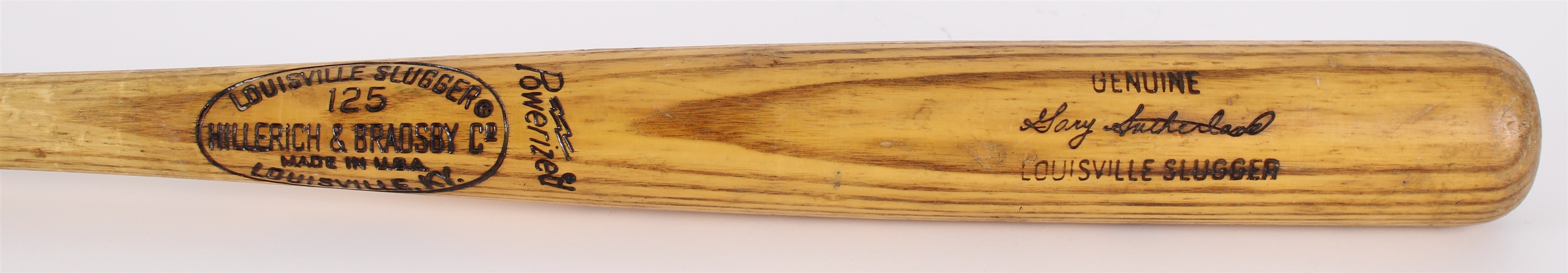 1974-75 Gary Sutherland Detroit Tigers H&B Louisville Slugger Professional Model Game Used Bat (MEARS LOA) 