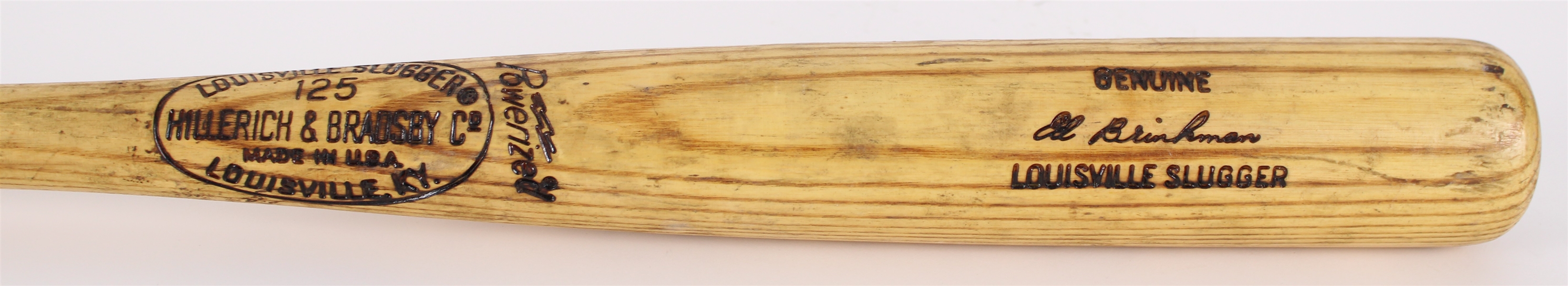 1973-74 Ed Brinkman Detroit Tigers H&B Louisville Slugger Professional Model Game Used Bat (MEARS LOA)