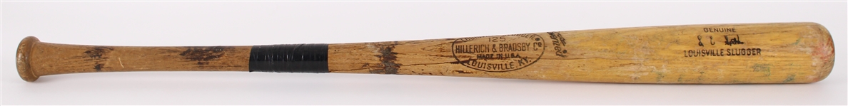 1973-75 LC Spikes Cleveland Indians H&B Louisville Slugger Professional Model Game Used Bat (MEARS LOA)