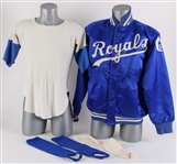 1974-78 Frank White Kansas City Royals Team Warm Up Jacket + Undershirt, Stirrups, Sock (MEARS LOA)