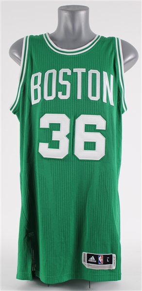 2014-15 Marcus Smart Boston Celtics Signed Road Jersey (MEARS A5 / Celtics Letter / JSA) Rookie Season