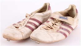 1975-76 Dick Allen Philadelphia Phillies Signed Adidas Game Worn Cleats (MEARS LOA / JSA)