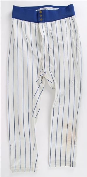 1986 Juan Castillo Milwaukee Brewers Game Worn Home Uniform Pants (MEARS LOA) 
