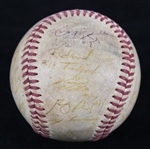 1980's Team Signed Game Used Baseball