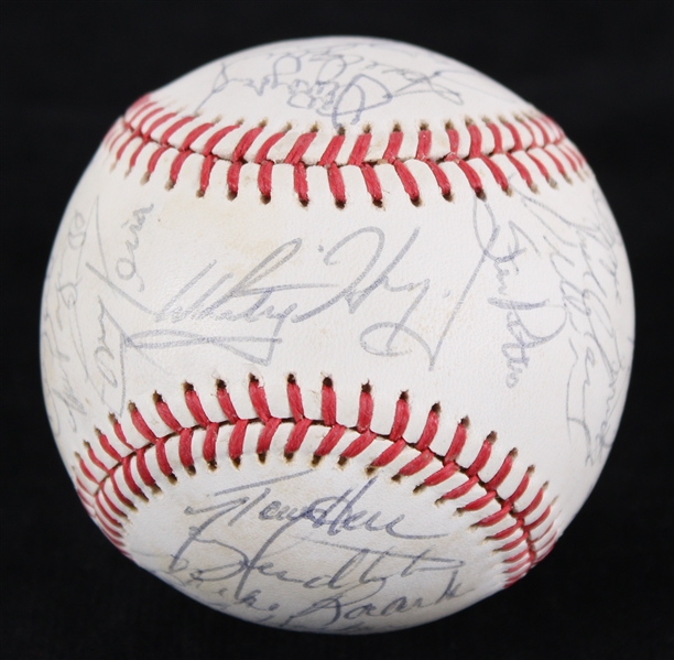 1987 NL Champion St. Louis Cardinals Team Signed ONL Giamatti Baseball w/ 32 Signatures Including Whitey Herzog, Ozzie Smith & More