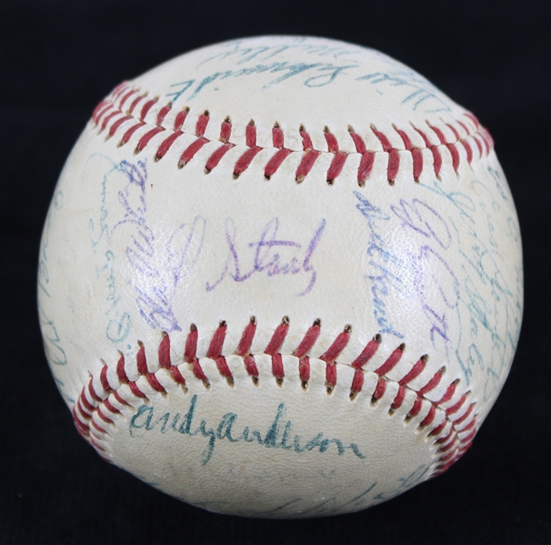 1953-54 St. Louis Cardinals Team Signed ONL Giles Baseball w/ 27 Signatures Including Stan Musial & More