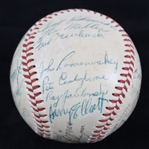 1953-54 St. Louis Cardinals Team Signed ONL Giles Baseball w/ 27 Signatures Including Stan Musial & More