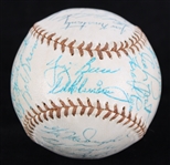 1955 AL Champion New York Yankees Team Signed Baseball w/ 26 Signatures Including Mickey Mantle, Yogi Berra, Whitey Ford & More (PSA/DNA)