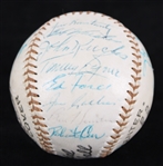 1955 AL Champion New York Yankees Team Signed Baseball w/ 26 Signatures Including Mickey Mantle, Yogi Berra, Whitey Ford & More (PSA/DNA)
