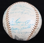1955 AL Champion New York Yankees Team Signed Baseball w/ 26 Signatures Including Mickey Mantle, Yogi Berra, Whitey Ford & More (PSA/DNA)