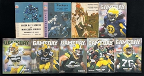 1965-2014 Green Bay Packers Game Program Collection - Lot of 9