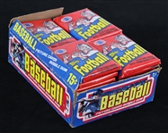 1977-82 Topps Baseball & Football Trading Cards Unopened Packs - Lot of 38