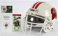 1990s-2000s Wisconsin Badgers Memorabilia Collection - Lot of 2 w/ Full Size Helmet & Rose Bowl Ticket Stub