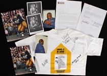 1970s-2000s Lionel Aldridge Green Bay Packers Memorabilia Collection - Lot of 7 w/ Signed Photo, Packers Multi Signed Shirt & More (JSA)