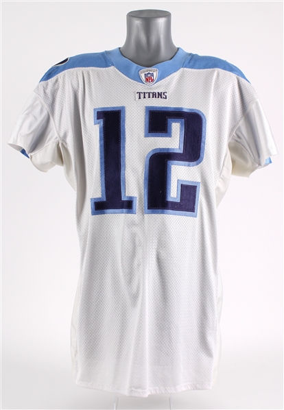 2004 Doug Johnson Tennessee Titans Game Worn Road Jersey (MEARS LOA)