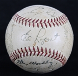 1951 World Series Champion New York Yankees Team Signed OAL Harridge Baseball w/ 25 Signatures Including Joe DiMaggio, Mickey Mantle, Yogi Berra & More (JSA)