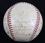 1951 World Series Champion New York Yankees Team Signed OAL Harridge Baseball w/ 25 Signatures Including Joe DiMaggio, Mickey Mantle, Yogi Berra & More (JSA)