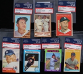 1953-79 Baseball Hockey Trading Card Collection - Lot of 7 w/ Mickey Mantle, Roger Maris, Wayne Gretzky & More (PSA Reviewed)