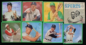 1955-1964 Auravision Baseball Player Record Cards - Lot of 14 w/ Roger Maris, Frank Robinson, Ernie Banks & More