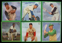 1955-1964 Auravision Baseball Player Record Cards - Lot of 14 w/ Roger Maris, Frank Robinson, Ernie Banks & More