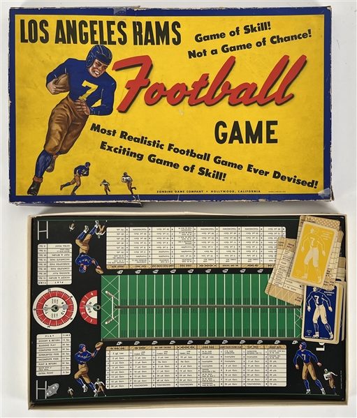 1948 Los Angeles Rams Football Board Game by Zondine Game Company