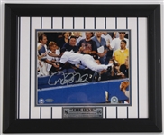 2004 Derek Jeter New York Yankees Signed 13" x 16" Framed "The Dive" Photo (Steiner)