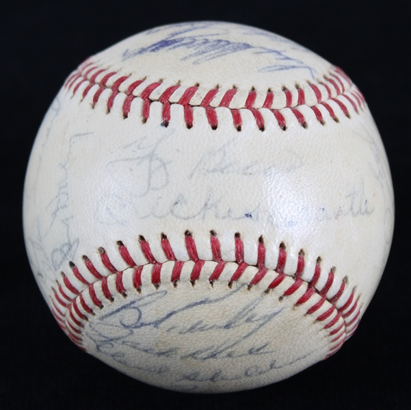 1962 World Series Champion New York Yankees Team Signed OAL Cronin Baseball w/ 23 Signatures Including Yogi Berra, Whitey Ford, Elston Howard & More (JSA)