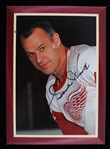 1995 Gordie Howe Detroit Red Wings Signed Parkhurst Hockey Trading Card (JSA) 076/500