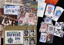 1970's-2000's Milwaukee Brewers Memorabilia Collection - Lot of 200+