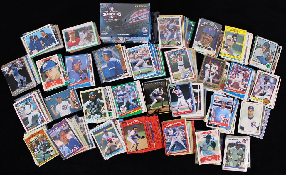 1970s-2010s Chicago Cubs Baseball Trading Card Collection - Lot of 400+