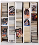 1980's-2000's GINORMUNGOUS Baseball Football Basketball Trading Card Collection - Lot of 15,000 Cards w/ 1952 Bowman Reprint Set, Baseball Factory Sets, Five Row Boxes (x3) & More
