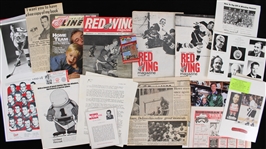 1960s-2000s Detroit Red Wings Publication Collection - Lot of 50
